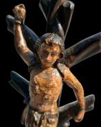 Heilige Sebastiaan 17e eeuws  originele polychromie, Verzenden