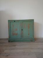 Brocante kast groen, Antiek en Kunst, Antiek | Meubels | Kasten, Ophalen