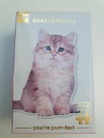 Shaped puzzel van een kat, 332 stukjes, Ophalen of Verzenden, Minder dan 500 stukjes, Zo goed als nieuw