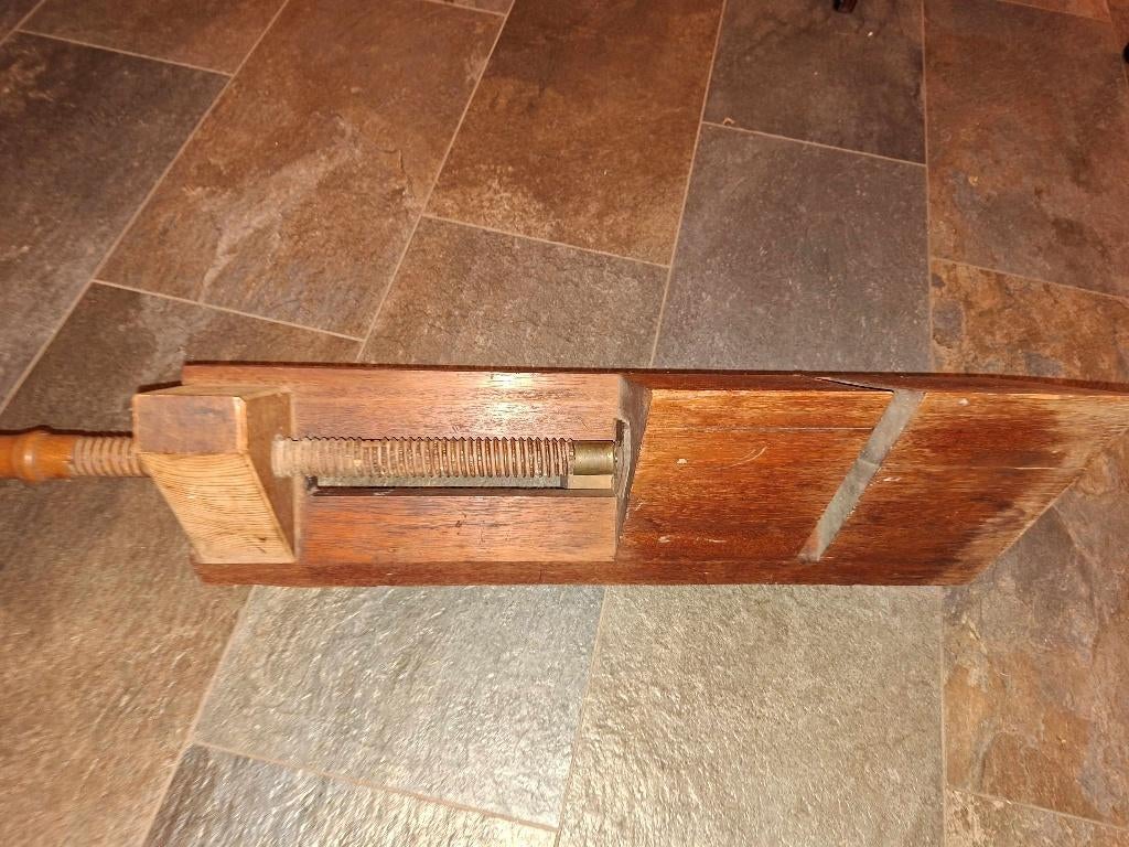 antieke /verstekblok, Ophalen of Verzenden, Gebruikt, 70 tot 120 cm, Bankschroef