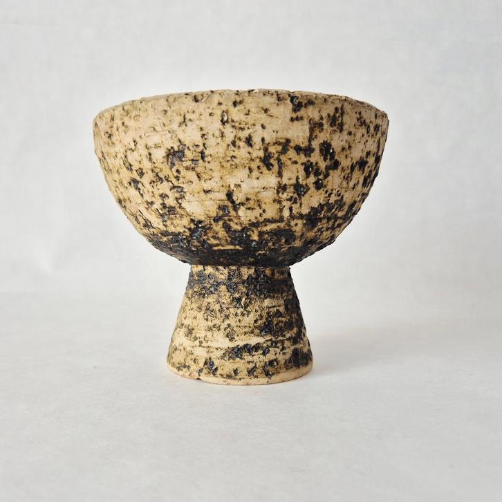 Cactuspotje uit de jaren 60 | Berkenbast bloempot | Vintage, Verzamelen, Retro, Huis en Inrichting, Verzenden