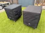 2x RCF SUB 8004-AS inclusief hoezen, Ophalen, Audio