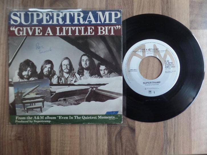 single  Supertramp - Give A Little Bit, Cd's en Dvd's, Vinyl Singles, Gebruikt, Single, Rock en Metal, 7 inch, Ophalen of Verzenden