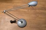 Grijze Bureau Tafel Halogeenlamp., Ophalen of Verzenden, Zo goed als nieuw, Metaal