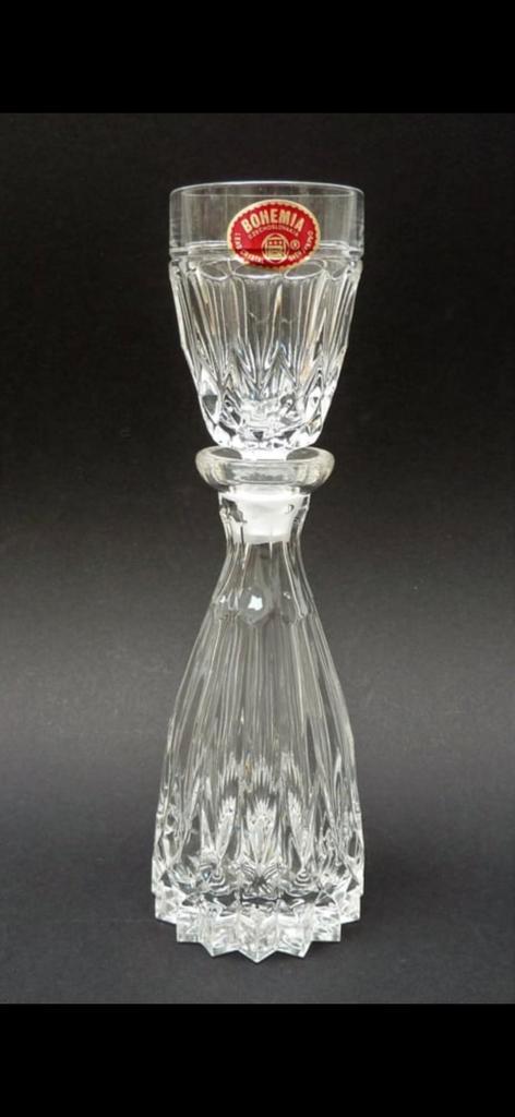 Bohemia Kristallen Likeur karaf met Stopbeker, Antiek en Kunst, Antiek | Glas en Kristal, Ophalen