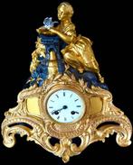 Vuurverguld Slingerklok Pendule Fuctioneel, Antiek en Kunst, Antiek | Klokken, Verzenden