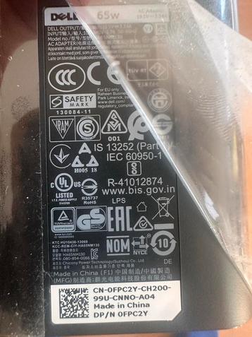 Dell 65W Laptop Oplader lader beschikbaar voor biedingen
