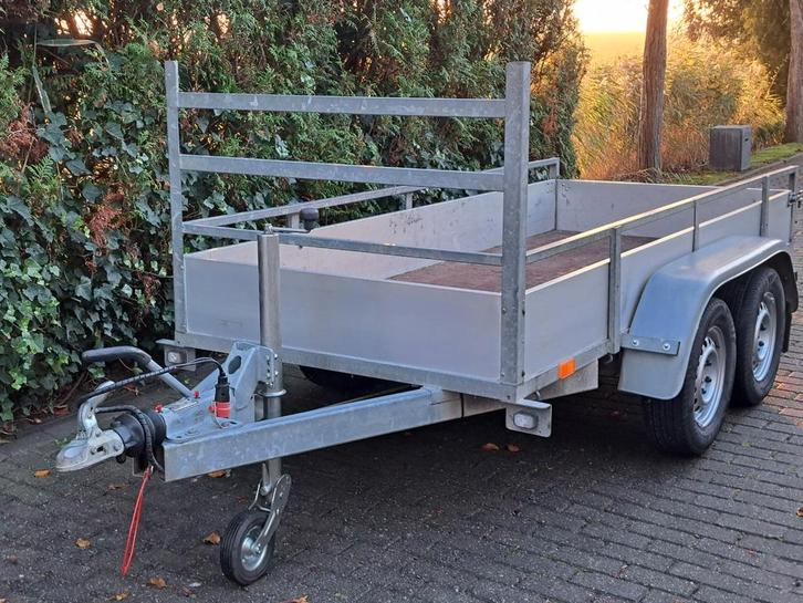 KEURIGE EN  DEGELIJKE ALUMINIUM TANDEMASSER 2000 KG € 1550, Auto diversen, Aanhangers en Bagagewagens, Gebruikt, Ophalen