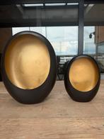 Richmond Egg 2 stuks, Huis en Inrichting, Ophalen, 25 tot 50 cm, Zwart, Zo goed als nieuw