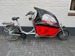 Sparta E-Kargo electrische bakfiets incl huif, Fietsen en Brommers, Fietsen | Bakfietsen, Gebruikt, 2 kinderen, Elektrisch, Ophalen