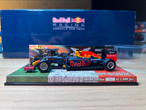 Max Verstappen RB12 Halo Test (Italië) 2016, Hobby en Vrije tijd, Modelauto's | 1:43, Zo goed als nieuw, Auto, MiniChamps, Ophalen of Verzenden