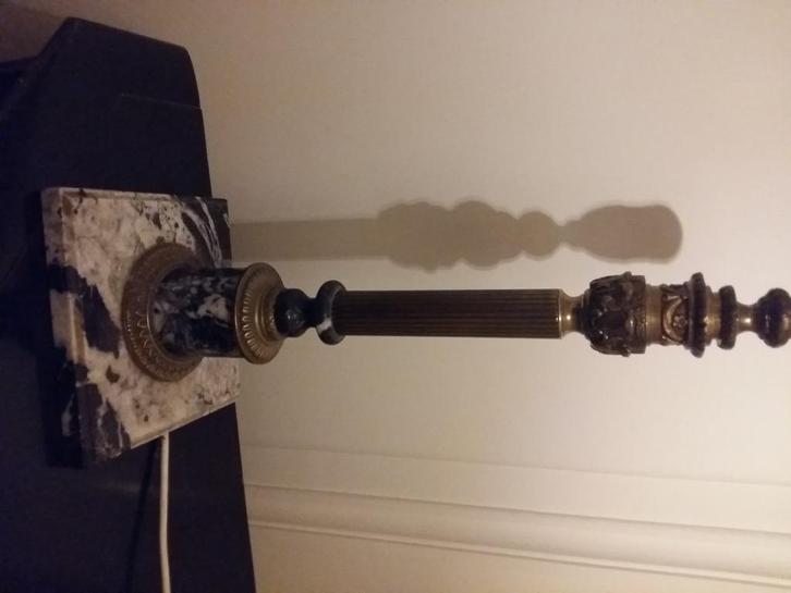 Empire tafellamp, Huis en Inrichting, Lampen | Tafellampen, Gebruikt, Minder dan 50 cm, Ophalen of Verzenden