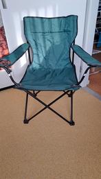Groene Vissersstoel met Tas - Amper Gebruikt, Caravans en Kamperen, Ophalen, Campingstoel