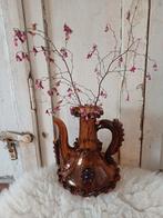 Oude karaf, schenk karaf, vintage karaf, bruin glas, Verzenden