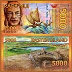 Paaseilanden 5000 rondo 2012 unc polymeer, Postzegels en Munten, Bankbiljetten | Oceanië, Ophalen of Verzenden