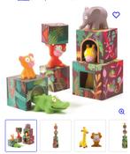 Djeco - stapelblokken met dieren - heel netjes, Ophalen of Verzenden, Zo goed als nieuw, Overige typen