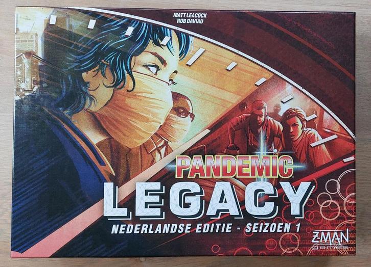 Pandemic Legacy Seizoen 1 (Legacy is ongespeeld), Hobby en Vrije tijd, Gezelschapsspellen | Bordspellen, Zo goed als nieuw, Een of twee spelers