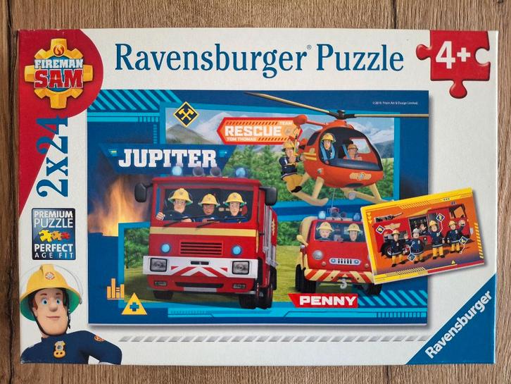 Brandweerman Sam Puzzel 2 x 24 stukjes, Kinderen en Baby's, Speelgoed | Kinderpuzzels, Zo goed als nieuw, 2 tot 4 jaar, 10 tot 50 stukjes