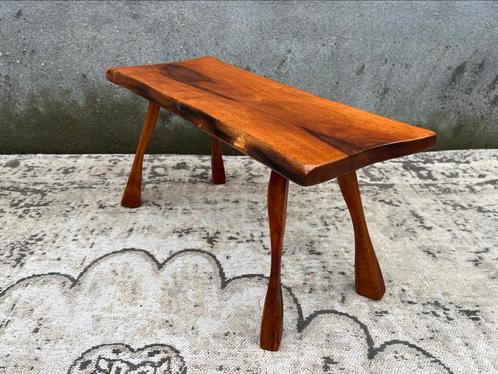 Vintage brutalist boomstam bijzettafel, Antiek en Kunst, Antiek | Meubels | Tafels, Ophalen of Verzenden