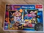 Paw Patrol Puzzel - Neon Glow in the Dark, Ophalen, Meer dan 50 stukjes, Zo goed als nieuw, 4 tot 6 jaar