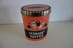 Blik Verkade  toffee, Ophalen of Verzenden, Gebruikt, Koek(jes), Verkade