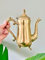 Sierlijke vintage messing koffiekan theepot, Antiek en Kunst, Antiek | Koper en Brons, Ophalen of Verzenden