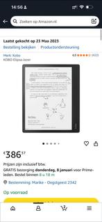 Kobo Elipsa inc Stylus z.g.a.n. - 10,3 inch - notitie, Computers en Software, Bluetooth, Nieuw, Ophalen of Verzenden, 10 inch of meer