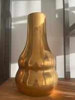 Ecri Living hoge gouden vaas aardewerk, Overige kleuren, Aardewerk of Porselein, Ophalen of Verzenden, Zo goed als nieuw