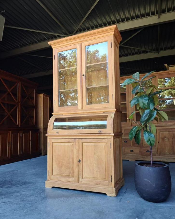 Grutterskast | Teakhouten Kruidenierskast | #2240, Huis en Inrichting, Kasten | Buffetkasten, Gebruikt, 200 cm of meer, 100 tot 150 cm