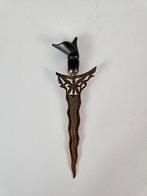 Kris met hoorn heft, messing Indonesië eerste helft 20e eeuw, Antiek en Kunst, Kunst | Niet-Westerse kunst, Ophalen of Verzenden