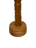 Vintage pinewood grenen tafellamp gedraaid jaren 70 design, Vintage, Gebruikt, Vintage, Ophalen of Verzenden