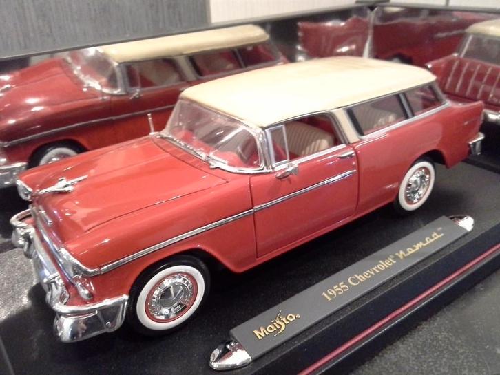 Chevrolet Nomad 1955 1:18 Maisto
ovp (Rare!), Hobby en Vrije tijd, Modelauto's | 1:18, Ophalen of Verzenden