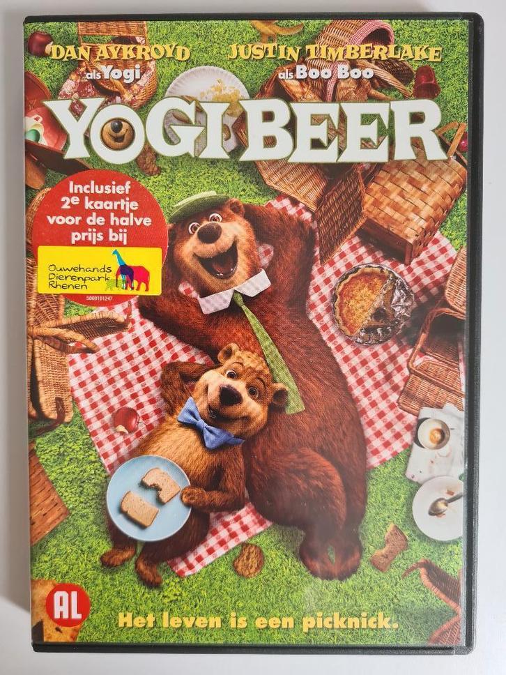 dvd Yogi beer, Cd's en Dvd's, Dvd's | Kinderen en Jeugd, Zo goed als nieuw, Alle leeftijden, Ophalen of Verzenden