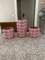Vazen set roze., Overige kleuren, Nieuw, Ophalen of Verzenden, Glas