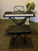 synthesizer met statief en kruk, 61 toetsen, Zo goed als nieuw, Met standaard, Ophalen