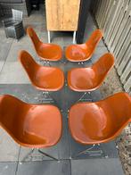 Herman Miller/ charles & ray eames orange stoelen 6 stuks, Huis en Inrichting, Stoelen, Ophalen, Gebruikt, Overige kleuren, Vintage