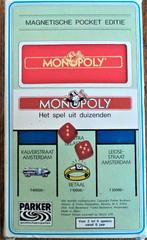 MONOPOLY Magnetische POCKET Editie, Een of twee spelers, Ophalen of Verzenden, Zo goed als nieuw, Parker