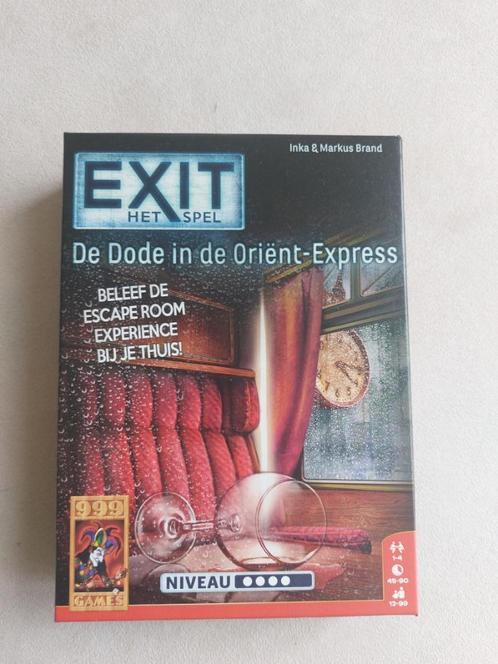 EXIT - De dode in de Orient Express Breinbreker, Hobby en Vrije tijd, Gezelschapsspellen | Kaartspellen, Zo goed als nieuw, Drie of vier spelers