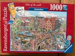 Puzzel 1000 stukjes ‘CITIES OF THE WORLD, AMSTERDAM., Ophalen of Verzenden, 500 t/m 1500 stukjes, Zo goed als nieuw, Legpuzzel