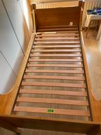Massief grenen bedombouw 90x200. Inclusief lattenbodem., Huis en Inrichting, Slaapkamer | Bedden, Ophalen, Vintage., Gebruikt