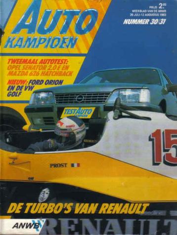 Autokampioen 30 31 1983 : Mazda 626 1.6 GLX - Opel Senator A beschikbaar voor biedingen