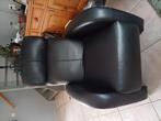 Zwarte relax stoel met massage functie en lig stand, Huis en Inrichting, Fauteuils, Ophalen, Gebruikt, 50 tot 75 cm