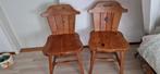 Vintage Tiroler Eetkamerstoelen - Set van 2, Huis en Inrichting, Stoelen, Ophalen, Gebruikt, Twee, Bruin