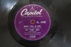 Nat King Cole When i fall in love 78 toeren jukebox 78rpm, 10 inch, Voor 1960, Gebruikt, Ophalen of Verzenden