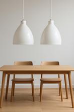 2 Design melkglas hanglampen 60x50 cm Scandinavisch & indust, Huis en Inrichting, Lampen | Hanglampen, Ophalen of Verzenden, Zo goed als nieuw