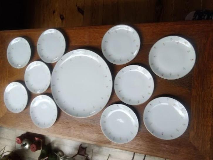 Gebakstel, gebakservies Porzellanfabrik Arzberg (Bayern), Antiek en Kunst, Antiek | Servies los, Ophalen of Verzenden