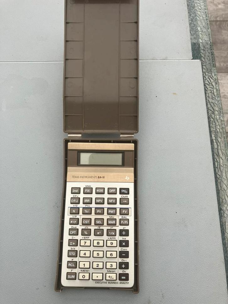 Texas Instruments BA-III, Diversen, Rekenmachines, Zo goed als nieuw, Ophalen of Verzenden