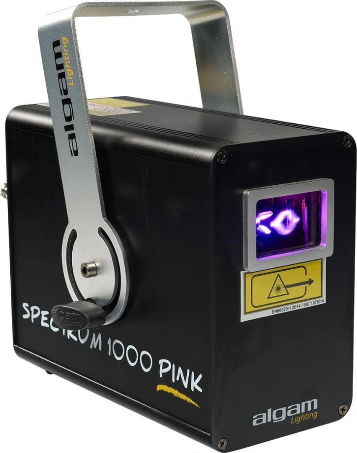 Algam Lighting Spectrum 1000 Pink laser 1000mw, Muziek en Instrumenten, Licht en Laser, Nieuw, Laser, Geluidgestuurd, Kleur, Stroboscoopeffect
