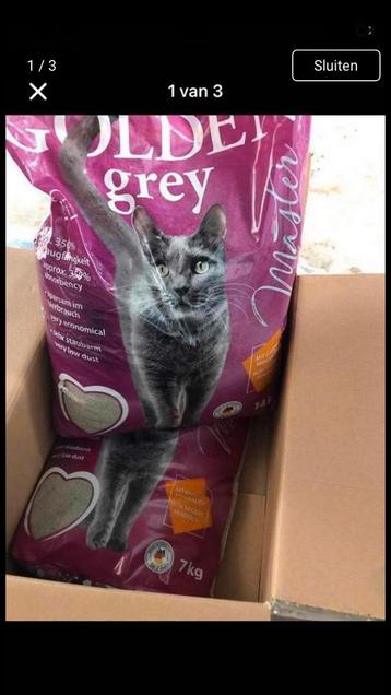 Golden Grey Master Kattenbakvulling NIEUW 14+7 kilo beschikbaar voor biedingen