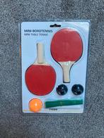 Mini Tafeltennis Set - Nieuw in Verpakking, Sport en Fitness, Tafeltennis, Ophalen of Verzenden, Nieuw, Net, Batje(s) of Balletje(s)